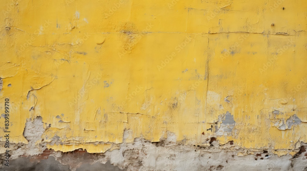 peeling old yellow wall peeling old yellow wall