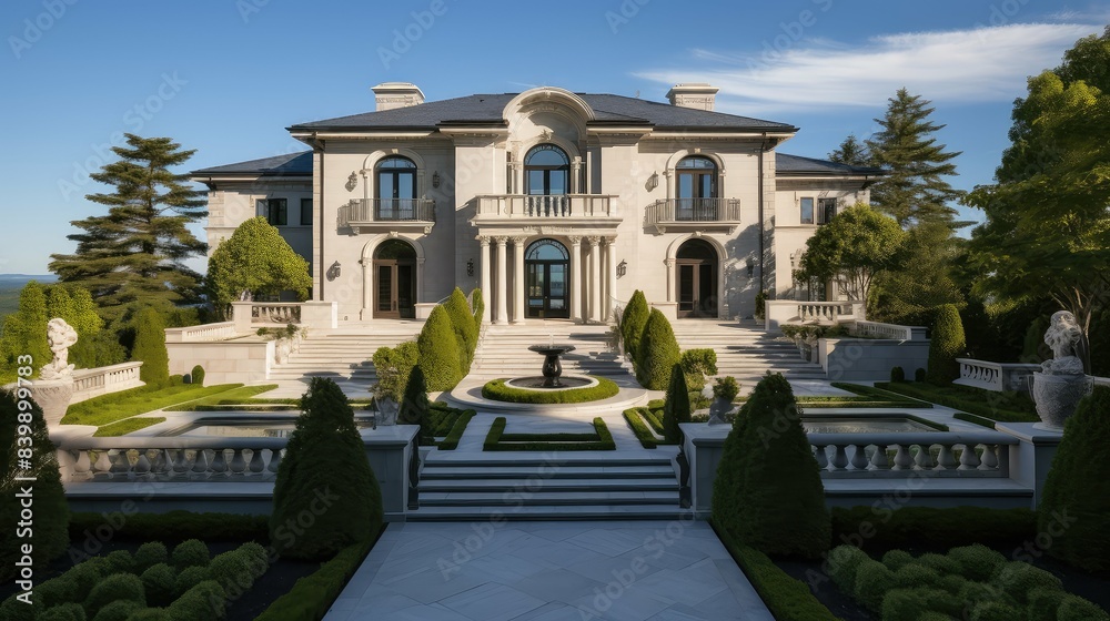 Obraz premium hilltop gray home