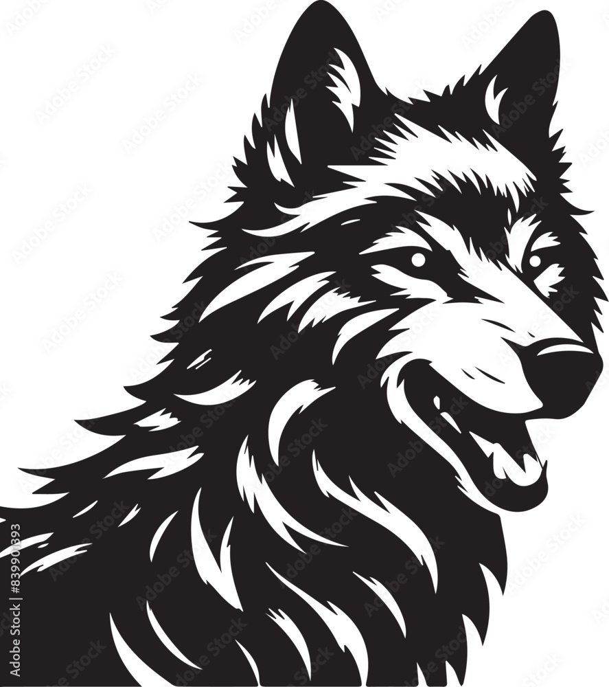 angry wolf posing good angry wolf posing good