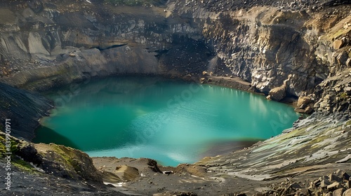 view of the lake from the volcano