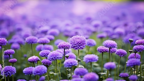 close field of purple flowers