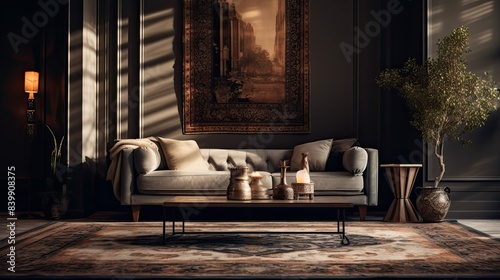 opulence blurred rug interior design © vectorwin