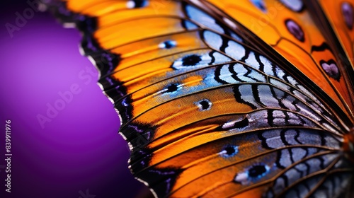 wings purple and orange