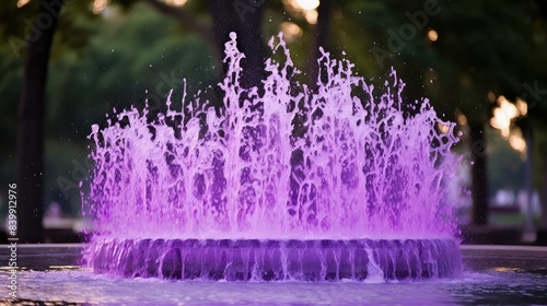 cascading purple water background