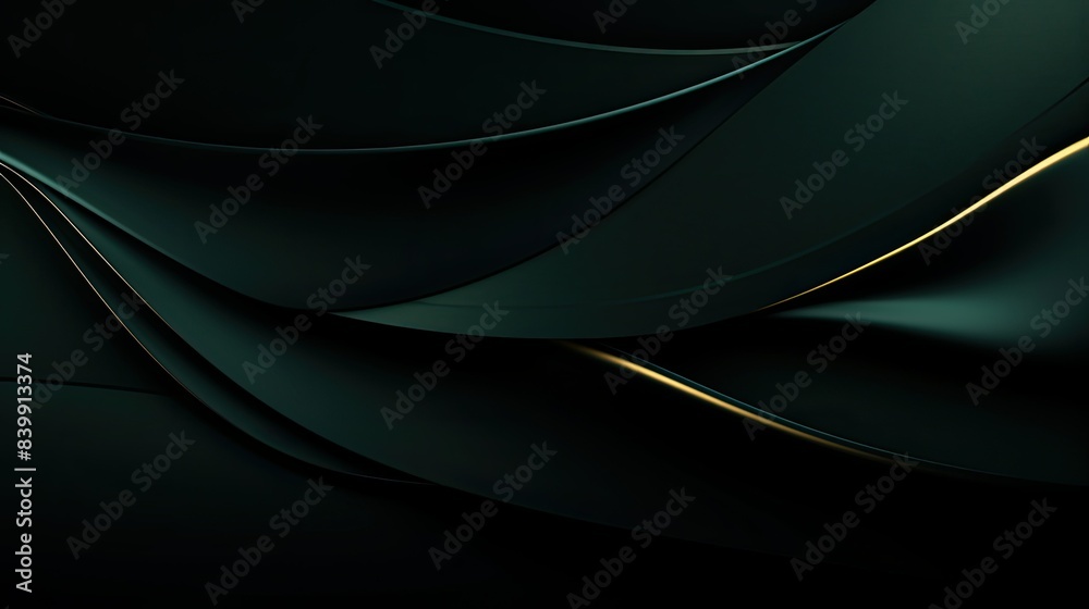 Obraz premium sophistication dark green abstract background