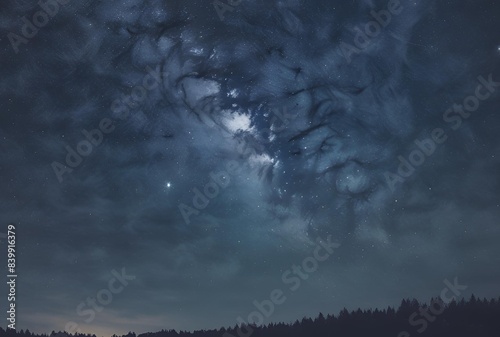 夜空の風景の背景
