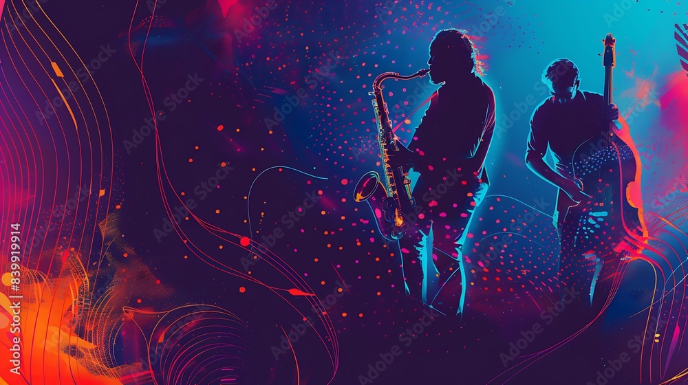 Fototapeta premium music art festival background