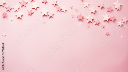 serene pink stars background