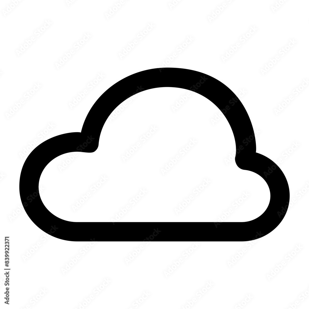 Cloud line art icon Cloud line art icon