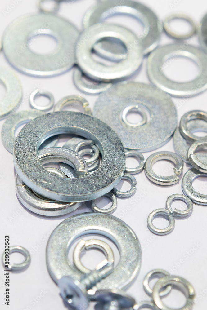Steel fasteners, bolts and nuts are used in construction. Steel fasteners, bolts and nuts are used in construction.