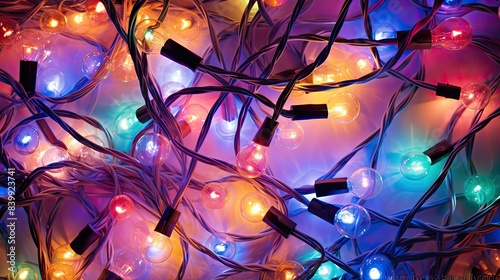mess christmas lights tangled