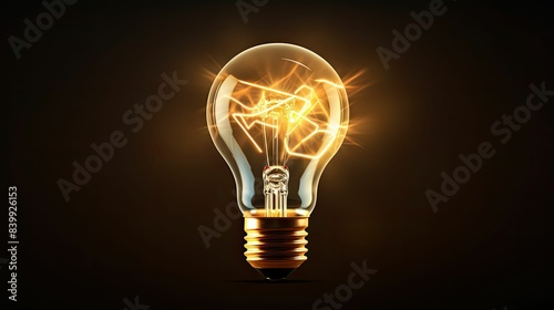 glow light bulb clip art