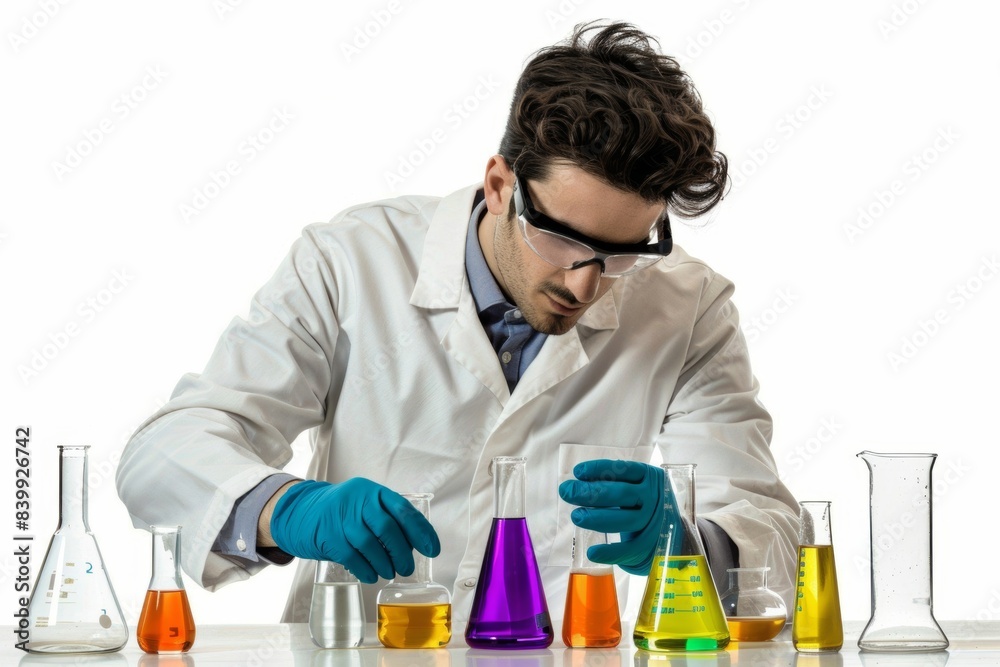 Scientist working in a laboratory Scientist working in a laboratory