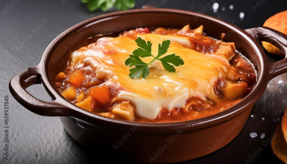 Queso fundido, typically made with Oaxaca or Chihuahua cheese Queso fundido, typically made with Oaxaca or Chihuahua cheese