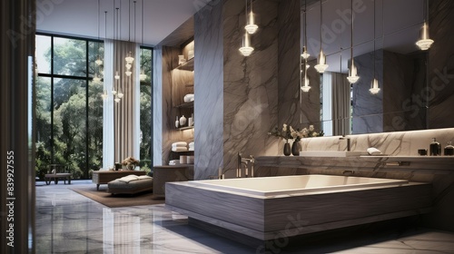 bathtub luxury modern interior