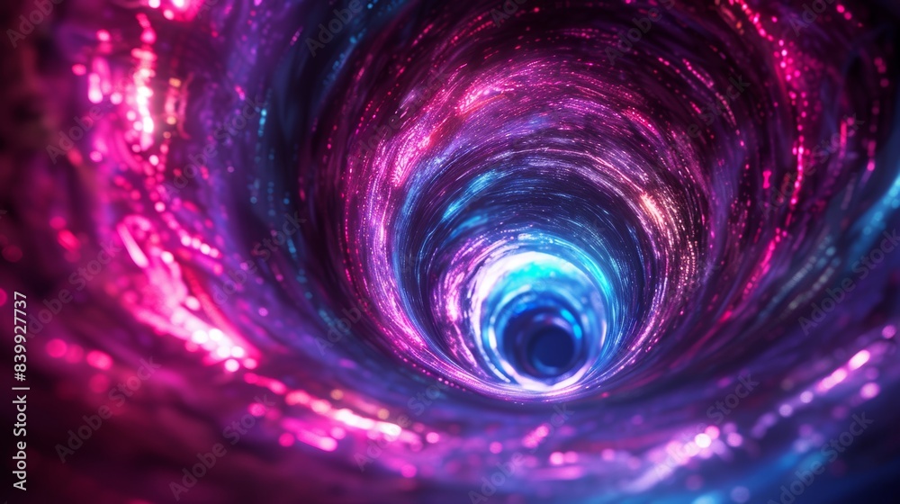 A swirling vortex of neon lights and geometric shapes, creating a mesmerizing digital whirlpool. A swirling vortex of neon lights and geometric shapes, creating a mesmerizing digital whirlpool.