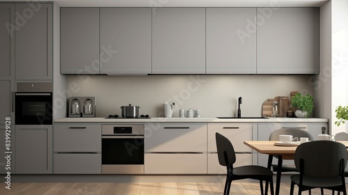 matte grey kitchen cabinets