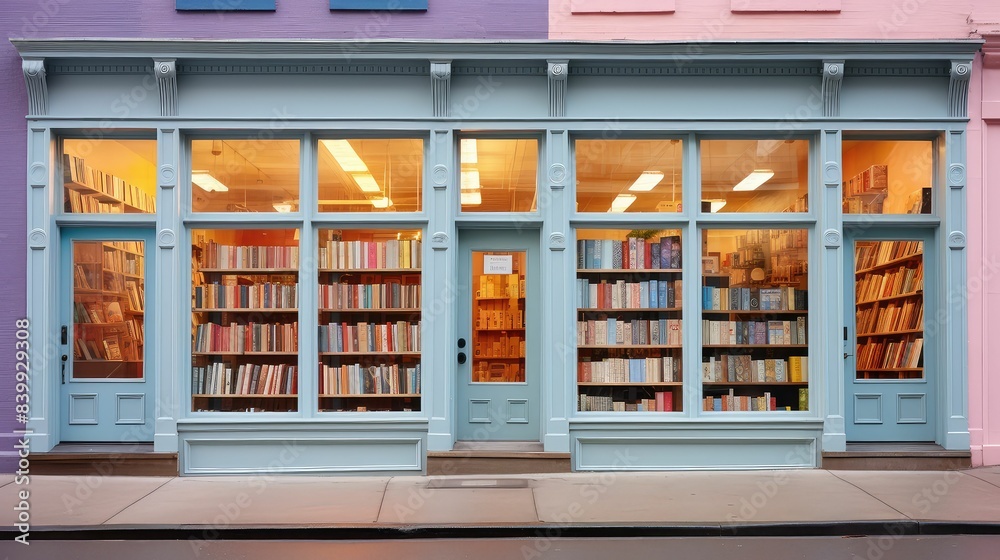 storefront pastel books