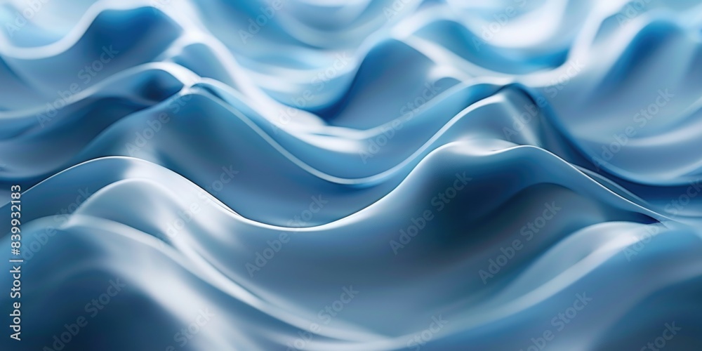 Fototapeta premium Wavy Blue Background