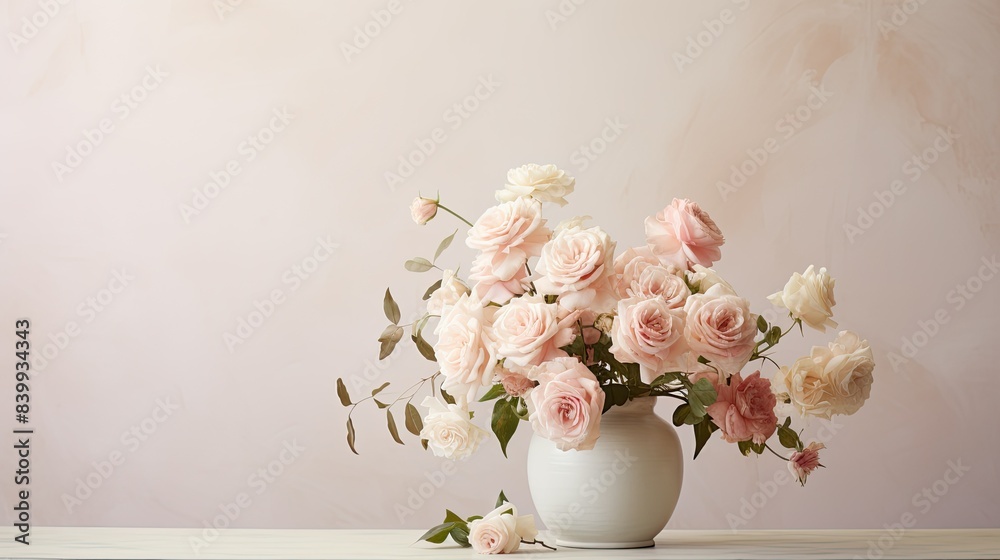 bouquet blush pink flowers
