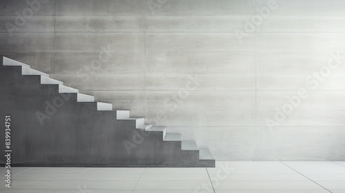 staircase grey concrete background