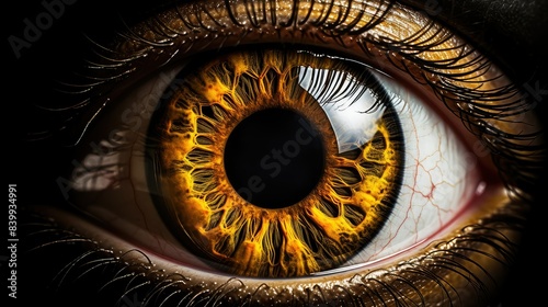 mesmerizing golden eyeball