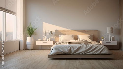 tranquil blurred room interior design