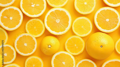 citrus sunny yellow background