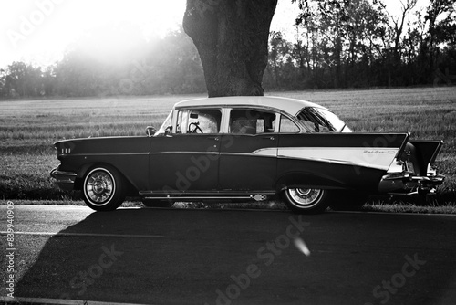 Photos old car in the street