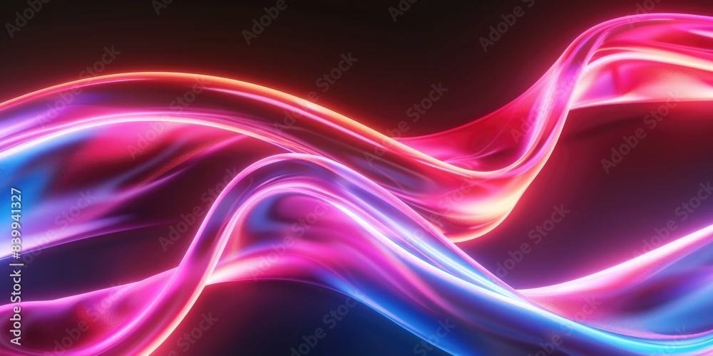 Light Wave on Black Background Light Wave on Black Background
