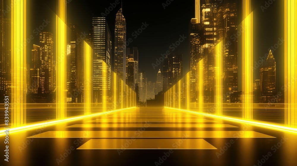 electrifying yellow neon background