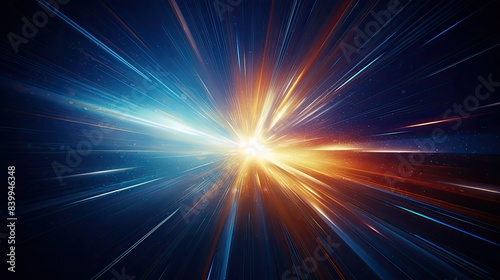 emanating light burst background