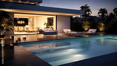 modern pool light © vectorwin