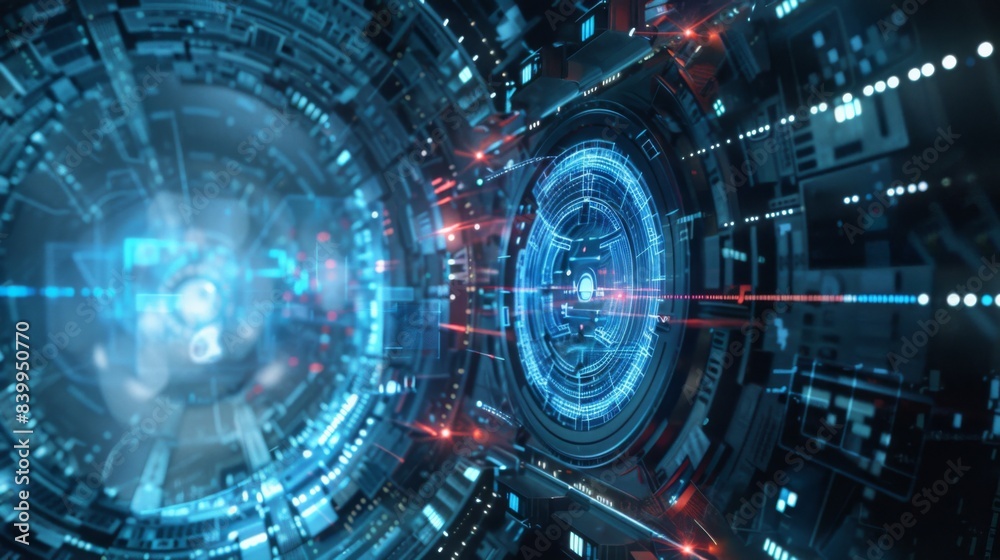 digital connection background sci-fi digital connection background sci-fi