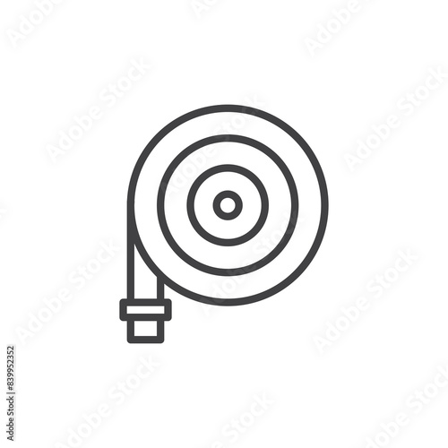 Pool Hose line icon