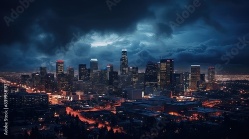 metropolis dark cityscape © vectorwin