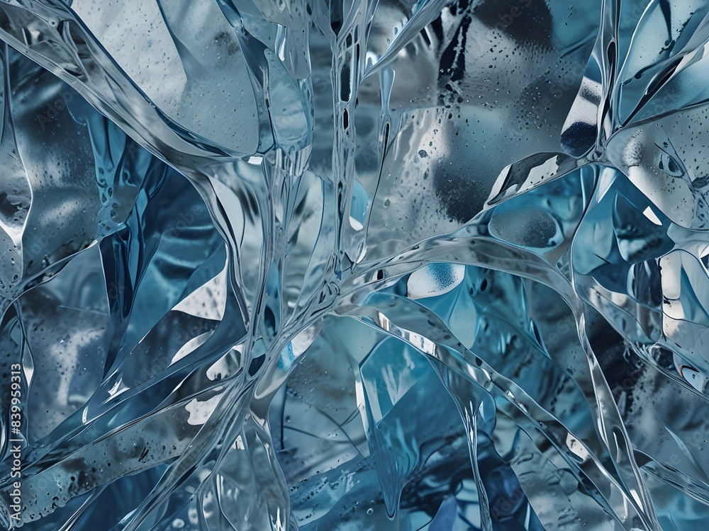 Abstract Ice Texture Background, generative AI Abstract Ice Texture Background, generative AI
