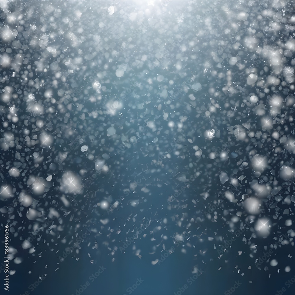 christmas background with snowflakes Generative AI 