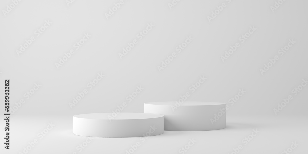 Minimal background. 3d podium and white background for cosmetic, perfume, product presentation. 3d rendering illustration. Minimal background. 3d podium and white background for cosmetic, perfume, product presentation. 3d rendering illustration.