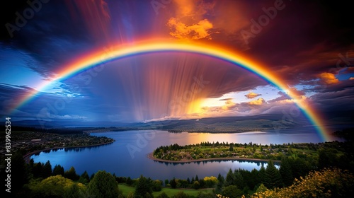 rain starburst rainbow © vectorwin