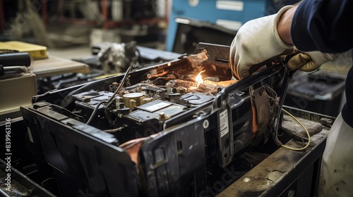 disassembly lead acid batteries