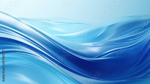 dynamic blue wave abstract background