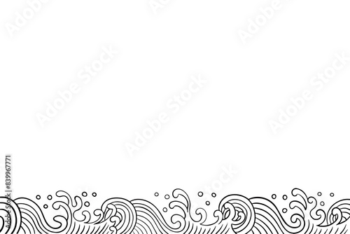 Dragon Boat Festival oriental retro chinese japanese waves background