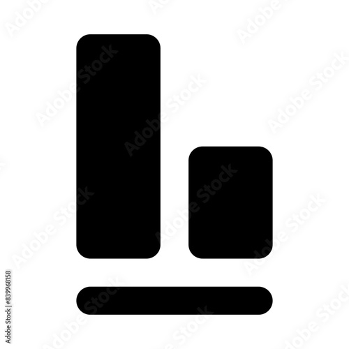  editor bottom align solid ui icon