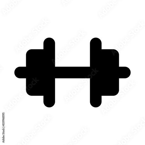 gym training work out dumbell solid ui icon