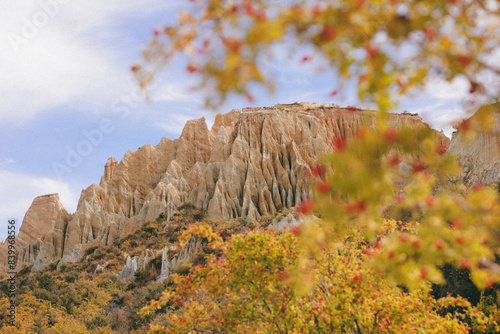 Omarama Clay Cliffs, NZ photo