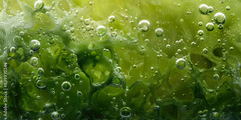 Texture Frozen Uneven Green Jelly With Bubbles For Background Created Using Artificial Intelligence Texture Frozen Uneven Green Jelly With Bubbles For Background Created Using Artificial Intelligence