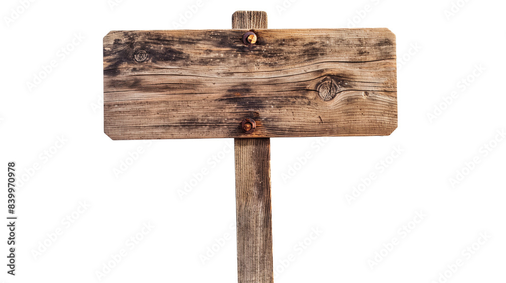 Blank empty wooden rustic signage sign board on transparent background Blank empty wooden rustic signage sign board on transparent background