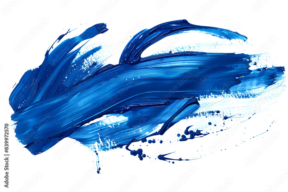 abstract blue splash in paint brush stroke AI generated abstract blue splash in paint brush stroke AI generated