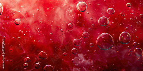 Texture Frozen Uneven Red Jelly With Bubbles For Background Created Using Artificial Intelligence